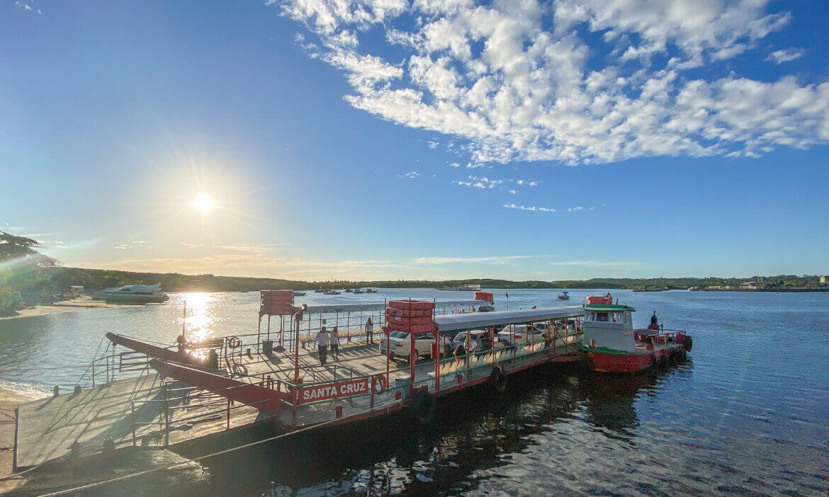 Horários, valores e informações da Travessia da Balsa de Arraial d'Ajuda e Porto Seguro